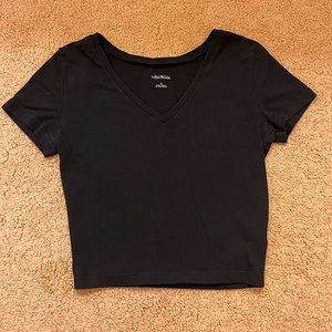 Target “Wild Fable” cropped V Neck tee shirt